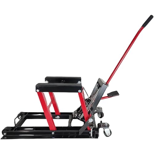 1500 LBS Hydraulic Motorcycle Lift Jack with Wheels K247