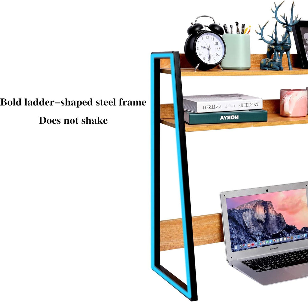 2-Tier Brown Wooden Bookshelf I3069