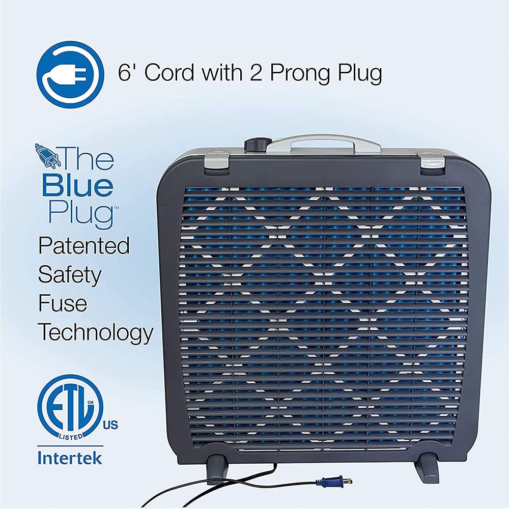 2-in-1 20-inch Box Fan and Air Purifier with MERV10 Filter Q54821