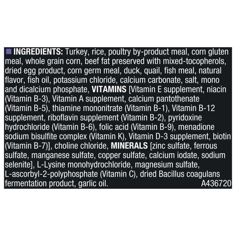 30/20 Turkey Duck & Quail Formula Dry Dog Food U212