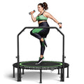 Foldable Mini Trampoline with Bungees and Adjustable Foam Handle W85160