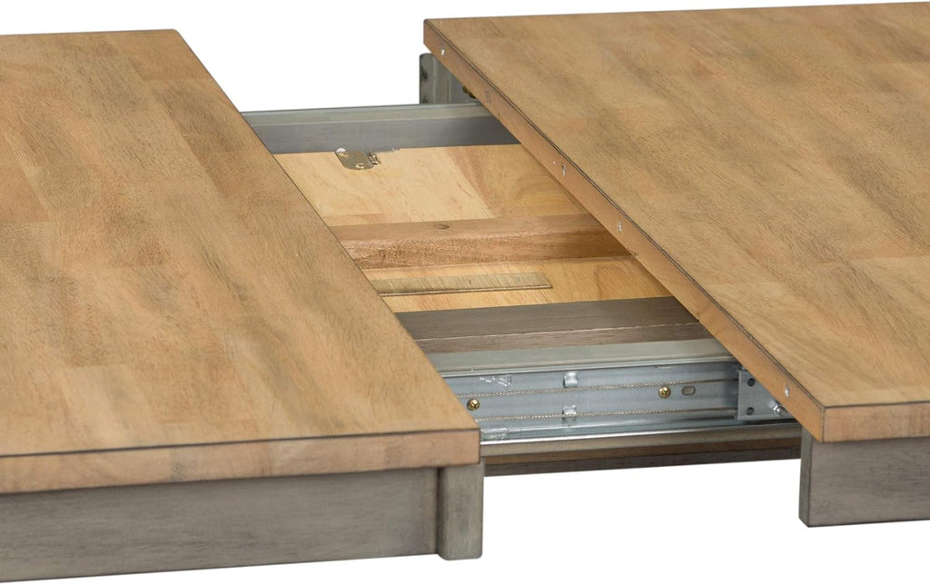 Gray 7 Piece Trestle Table Set Z703
