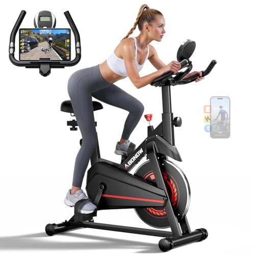 Compact Indoor Cycling Bike with Padded Seat D273298