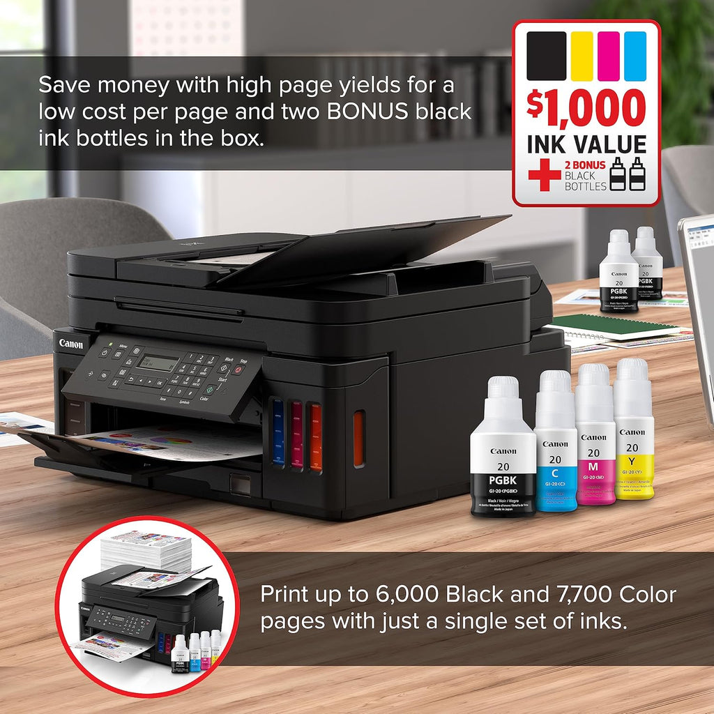 Black Wireless All-in-One Printer with Copier, Scan, Fax and ADF N178984
