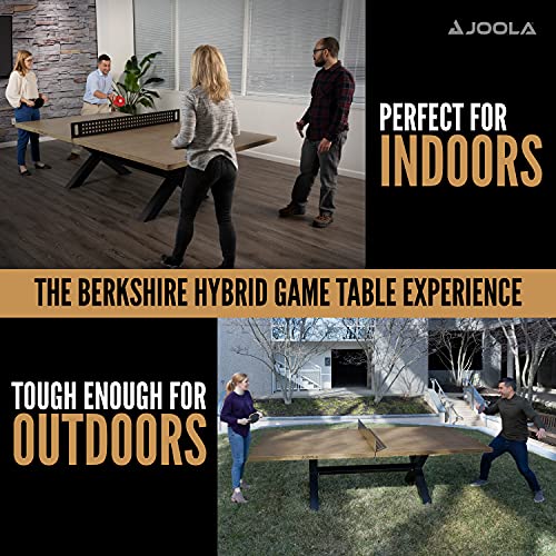 Outdoor Table Tennis Table with Steel Net Set J63333
