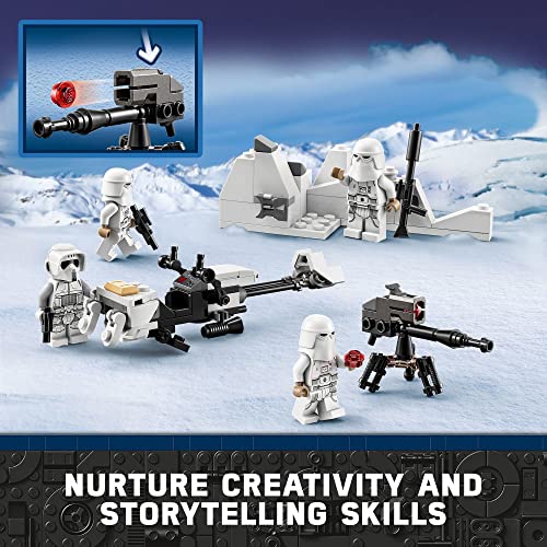 LEGO Star Wars Snowtrooper Battle Pack 75320 Set, Building Toy with 4 Figures, Blasters and Speeder Bike F830