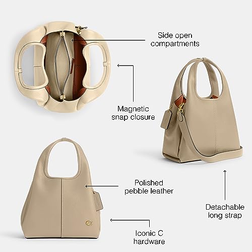 Polished Pebble Leather Lana Shoulder Bag 23 L440