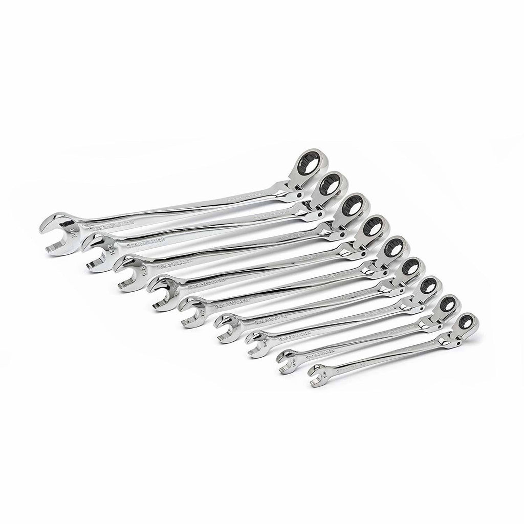 9 Piece SAE Flex Combination Ratcheting Wrench Set D704