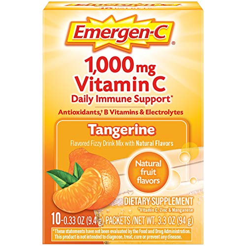 1000mg Vitamin C Powder, Tangerine Flavor - 10 Count G746