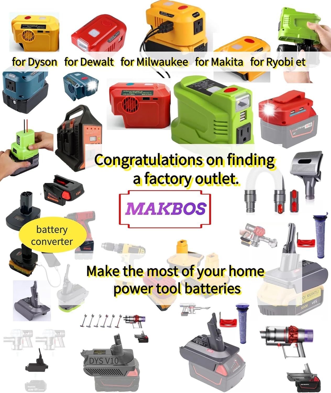 Portable Mini Fast Charger Adapter for 40V Battery A3306