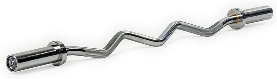 4ft EZ Curl Bar Barbell, Rated 200 LB, Durable Steel Weight Bar O90662