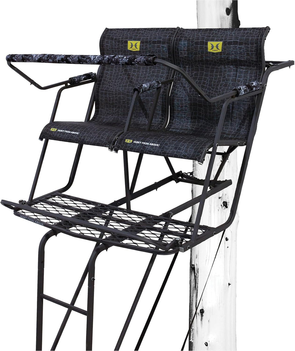 18' 2-Man Steel Ladder Stand with 2 Seats K5283