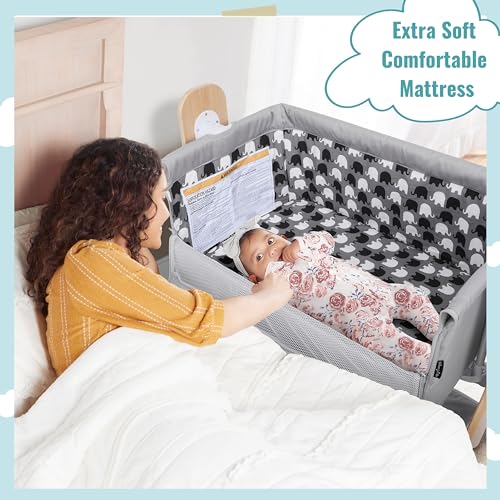 Black Bassinet and Bedside Sleeper Y615