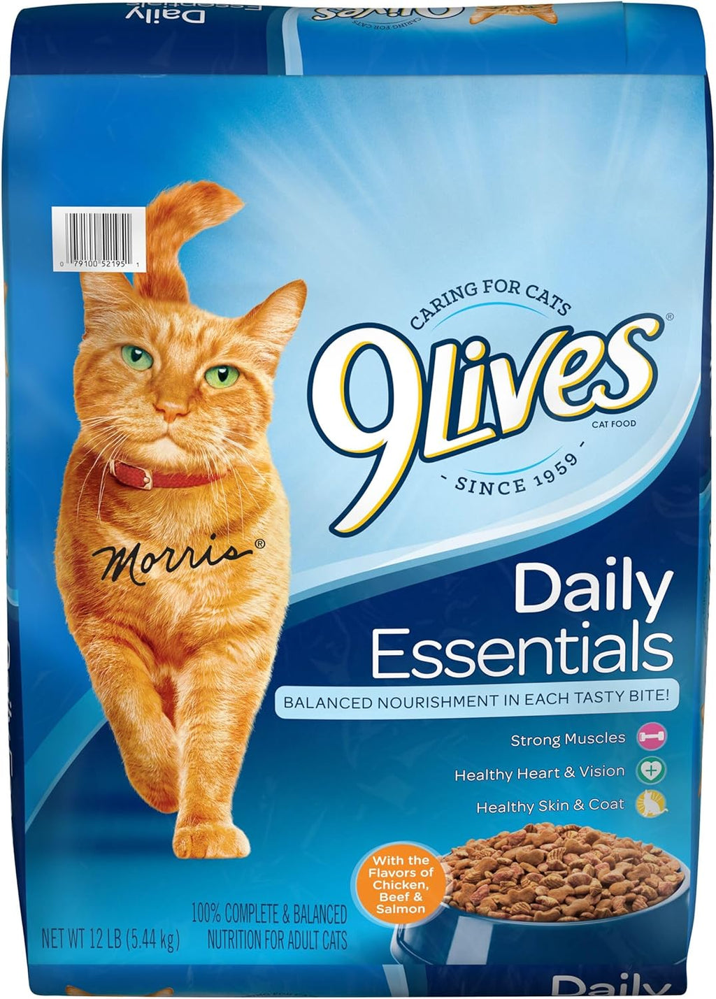 12 lb Dry Cat Food with Chicken, Beef & Salmon Flavors Y21908