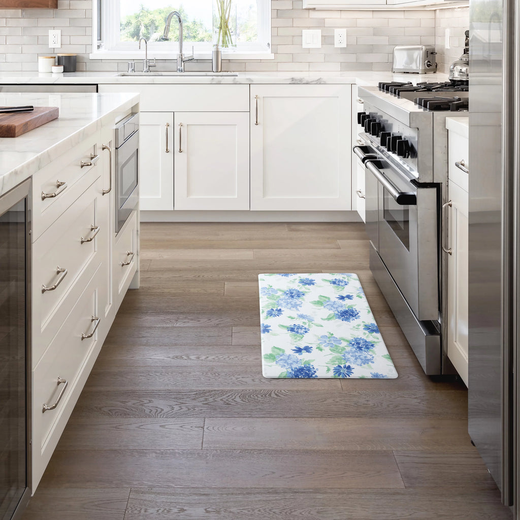 Blue/Purple 20"x39" Water Resistant Kitchen Mat N84387