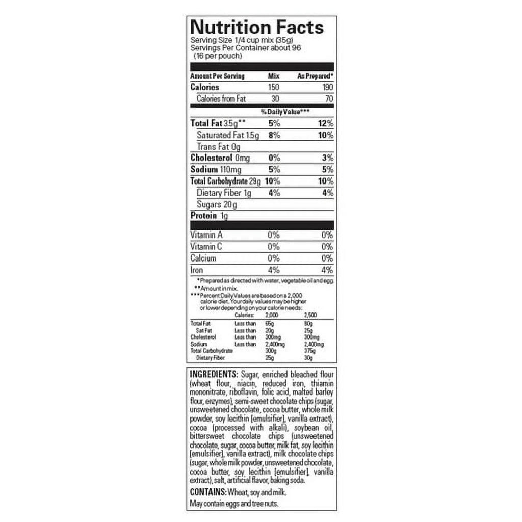 Triple Chocolate Brownie Mix, 6-Count O96532