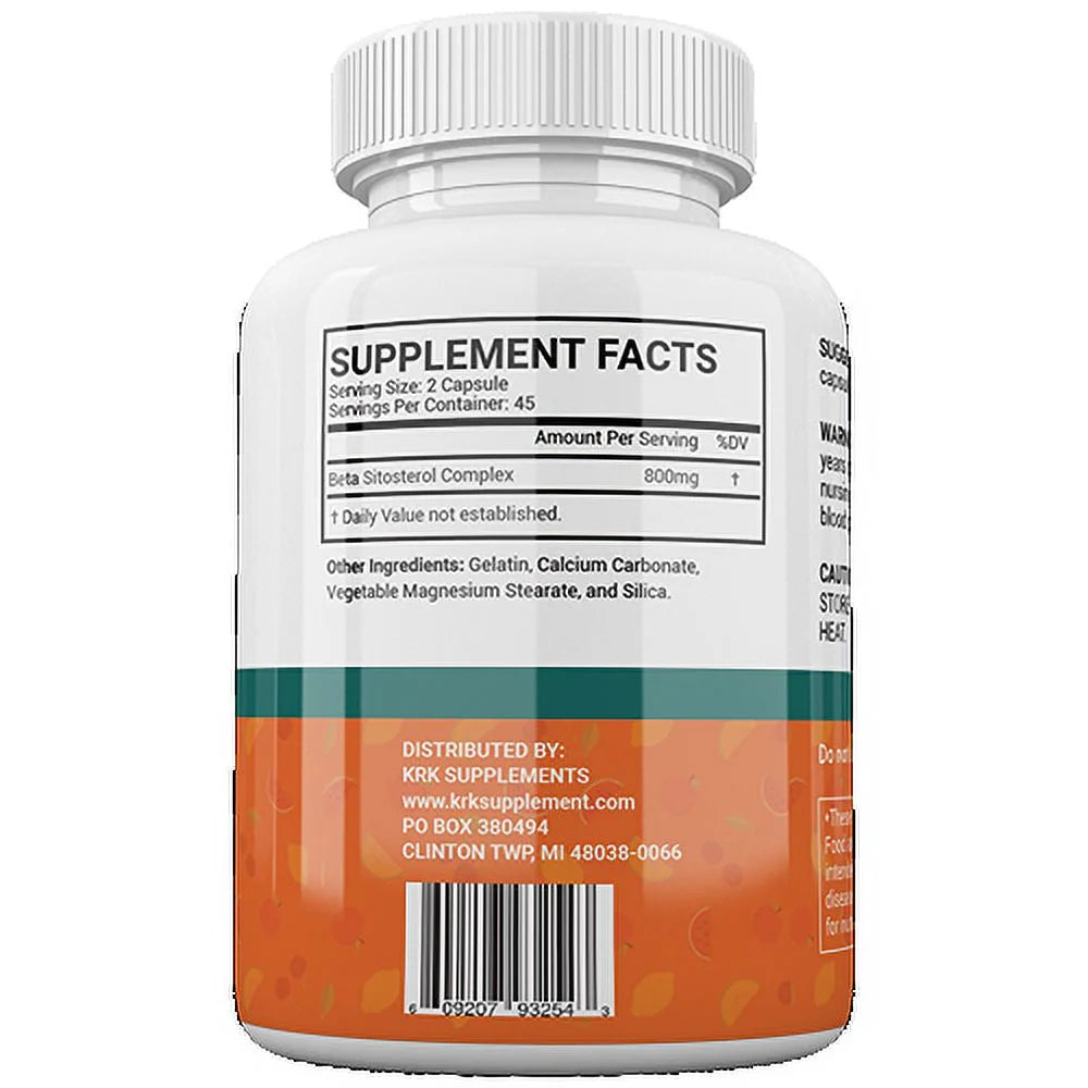 90 Capsules Beta Sitosterol 800mg E85923