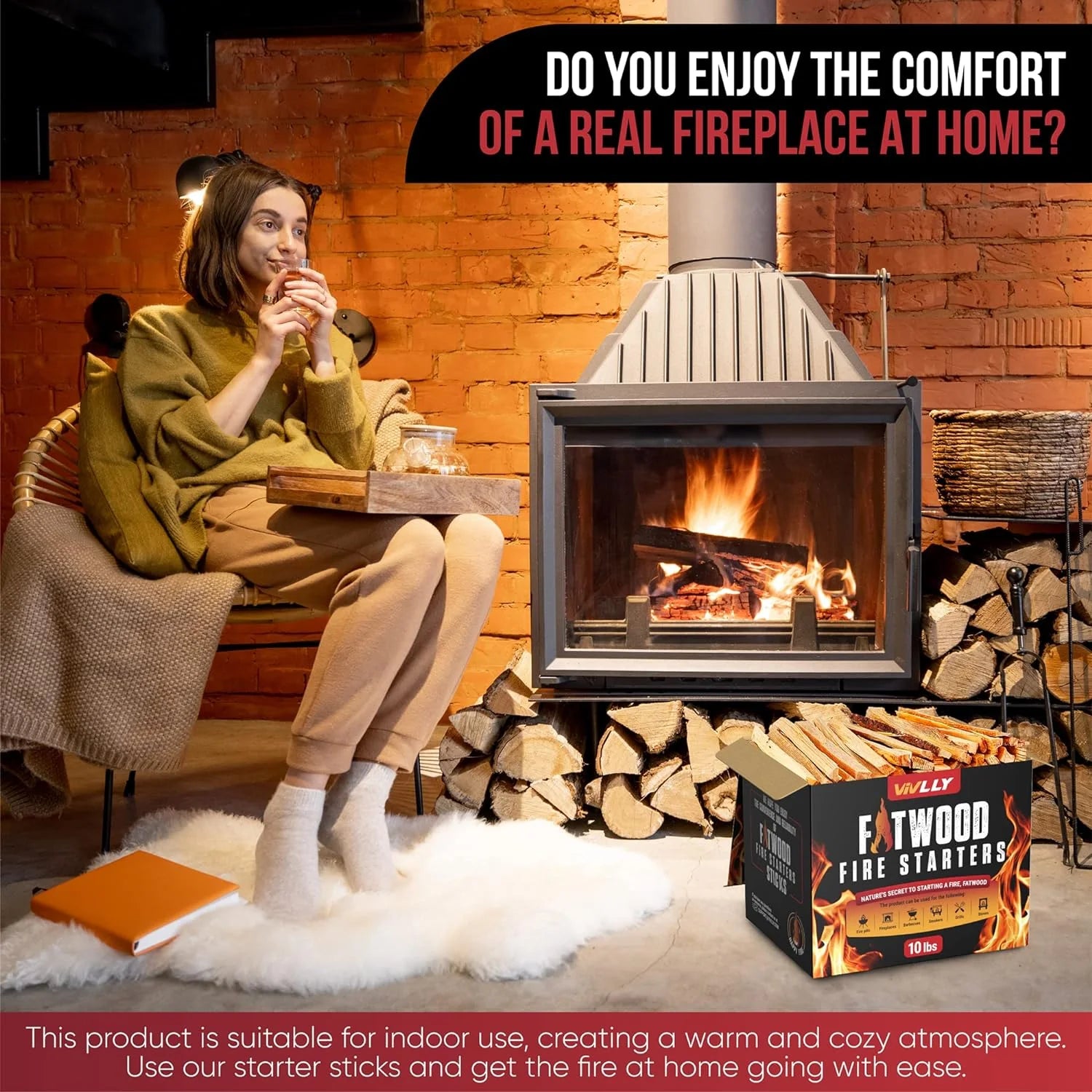 10lb Fatwood Fire Starter Pack D84385