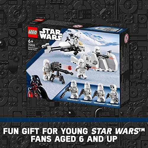 LEGO Star Wars Snowtrooper Battle Pack 75320 Set, Building Toy with 4 Figures, Blasters and Speeder Bike F830