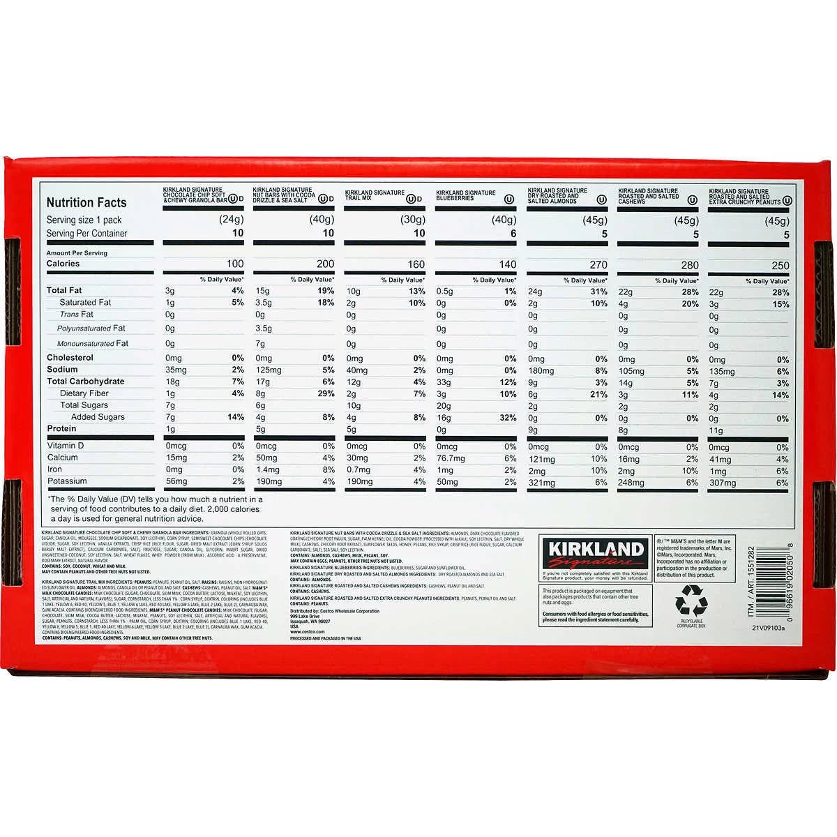 51 Count Variety Snack Box (4.71 Pounds) J434442