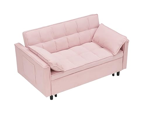 Beige Corduroy Sofa Bed T10276