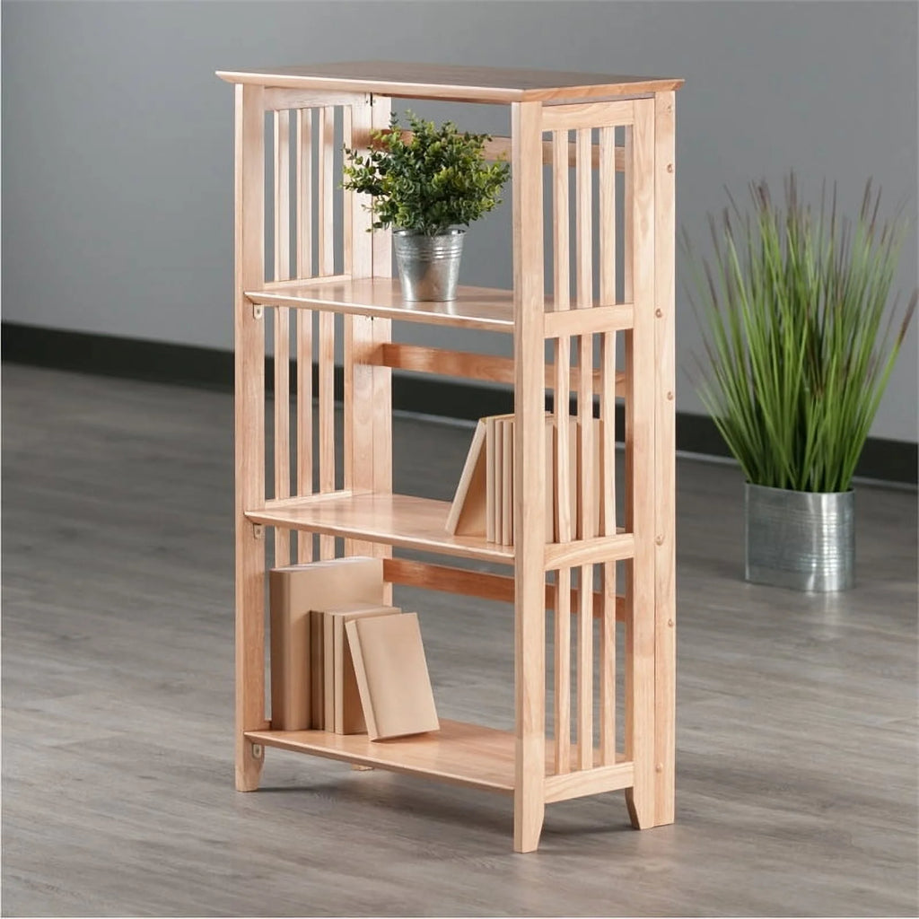 4-Tier Wood Folding Bookcase Q167265