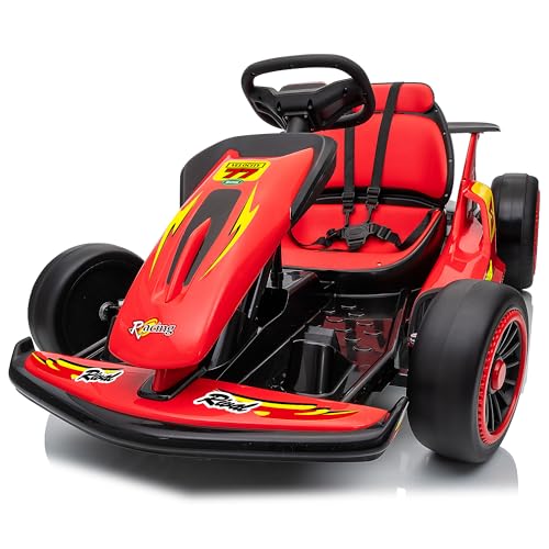 Red Electric Go Kart with EVA Tires, 400W, Max Speed 8.1 MPH C33289