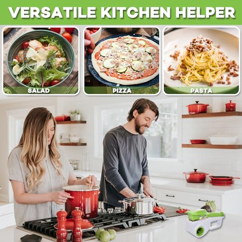 Red Electric Handheld Rotary Cheese Grater Slicer C528493