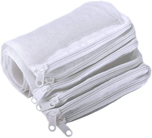5 pcs 8" x 6" White Fine Reusable Filter Media Mesh Bags G7553