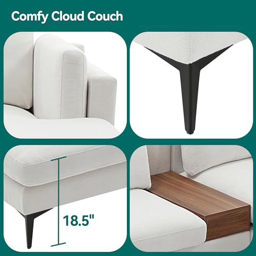 Beige Linen Modular Sectional Sofa J985