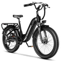 24" Fat Tire Electric Bike, 48V 20AH Removable Battery, 7 Speed G4254