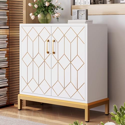 White Buffet Cabinet with Storage W957