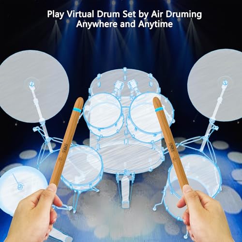 Air Drum Set with Drumsticks, Pedals, Bluetooth and 8 Sounds D8711