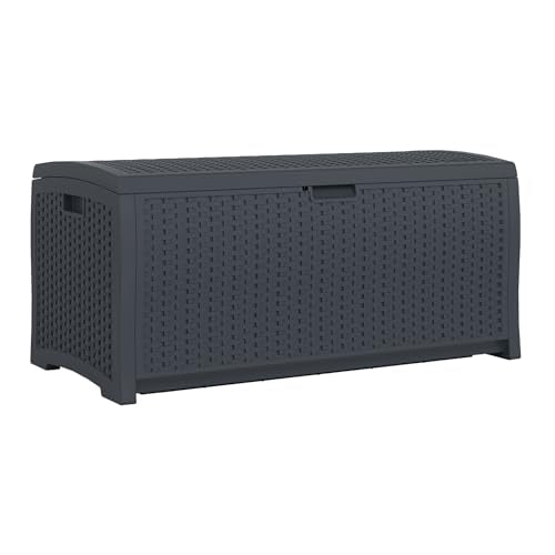 73 Gallon Mocha Brown Resin Deck Box M91519