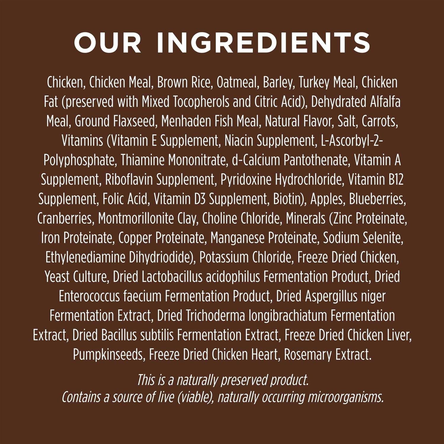 Chicken & Brown Rice Recipe Dry Dog Food T2500