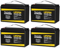 2 Pack 12V 100Ah Lithium LiFePO4 Battery with 100A BMS R811113