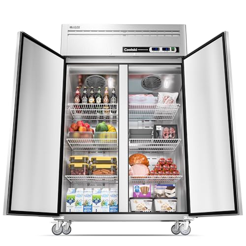 72" W 54 Cu.ft Commercial Refrigerator and Freezer Combo M361077