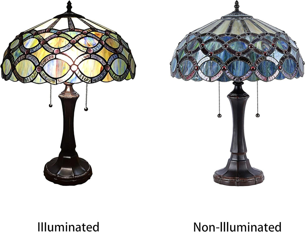2 Light Table Lamp 16" Shade I377336