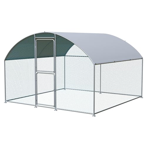 Large Chicken Coop for 30 Chickens with Waterproof UV Resistance Cover and Double Lockable Doors Q3214