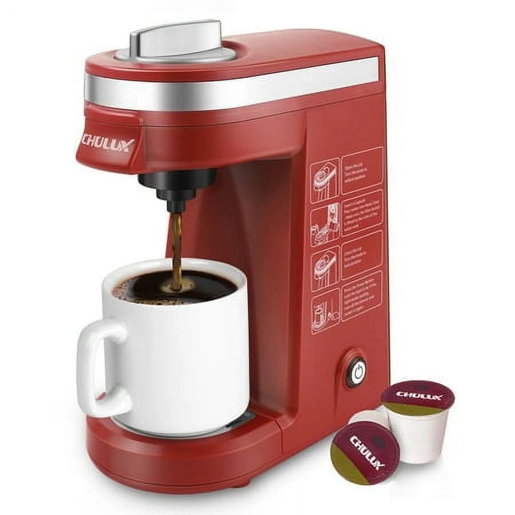 Mini Single Serve Coffee Maker for K Pod & Ground Coffee Q43631