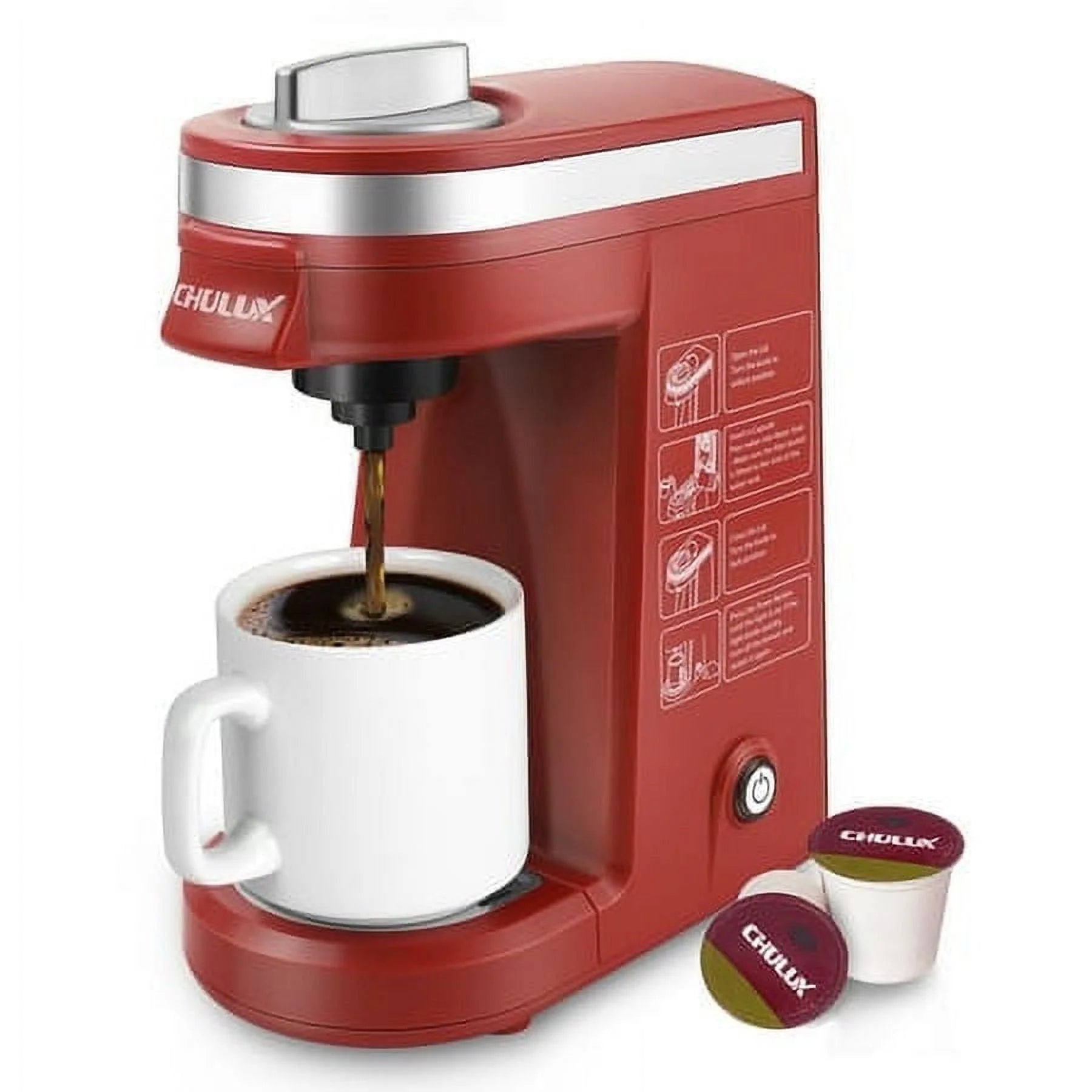 Mini Single Serve Coffee Maker for K Pod & Ground Coffee Q43631