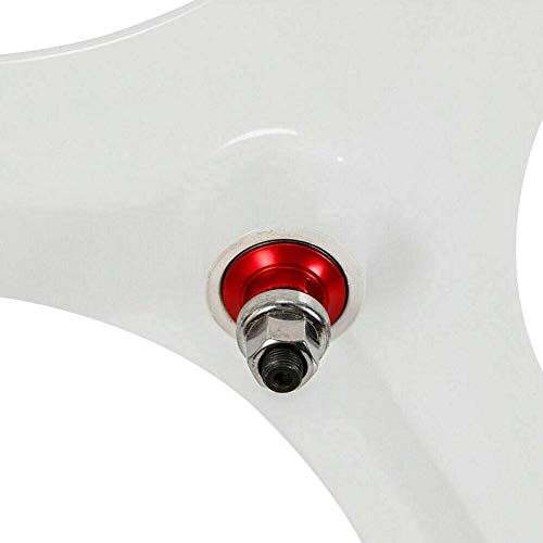 White 700C 3 Spoke Fixed Gear Bicycle Wheelset H778