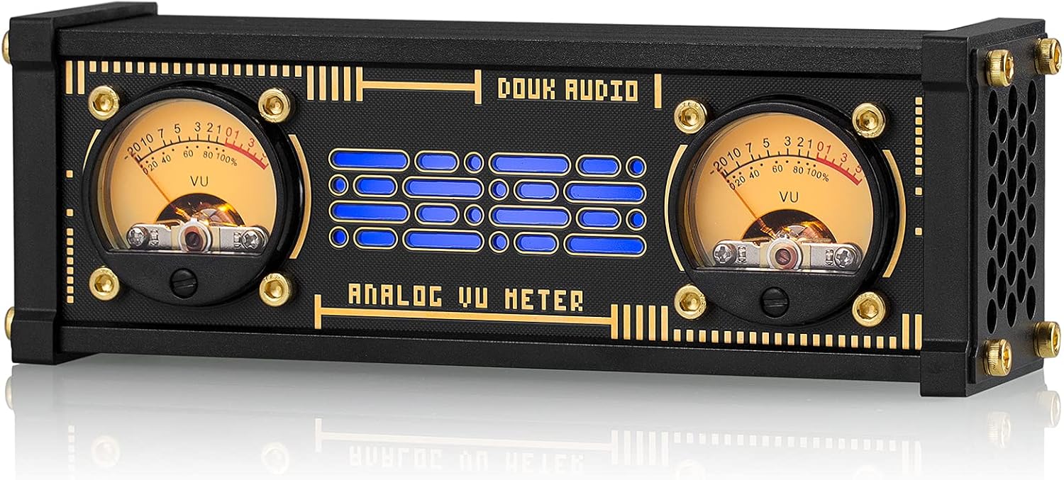Dual Analog VU Meter RGB Sound Level Indicator E975