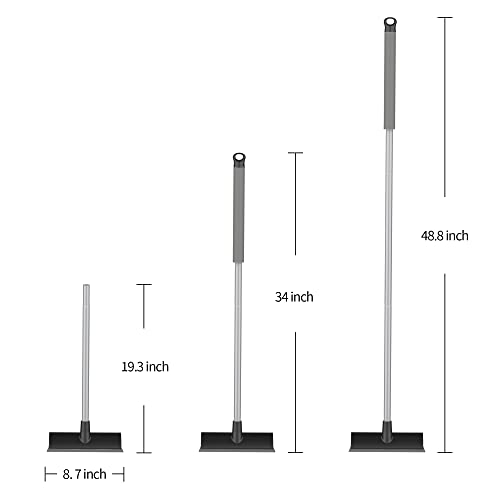Unflagged Bristle Silicone Blade Broom X149