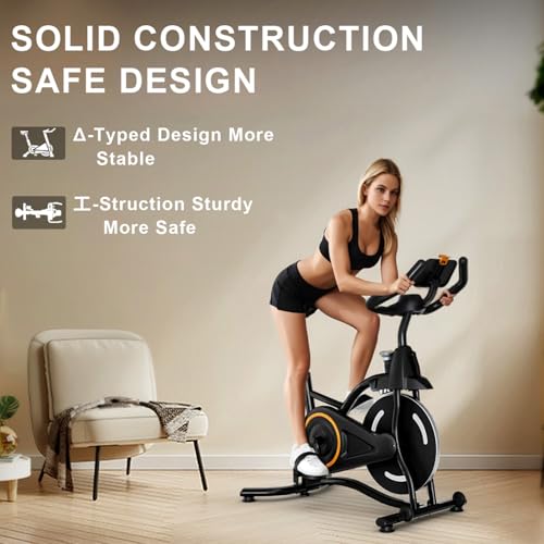 Adjustable Exercise Bike with Smartphone Mount L213