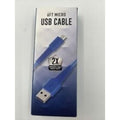 6ft Blue Braided Micro USB Cable J330331