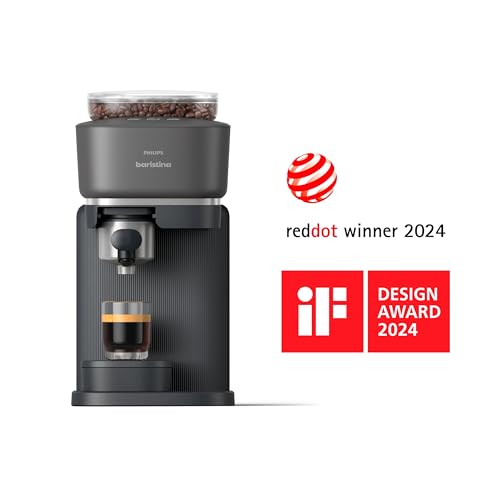 Compact Espresso Machine with Automatic Grinder, 16 Bar Pump Pressure, Black G7310