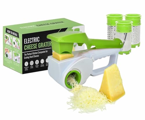 Red Electric Handheld Rotary Cheese Grater Slicer C528493