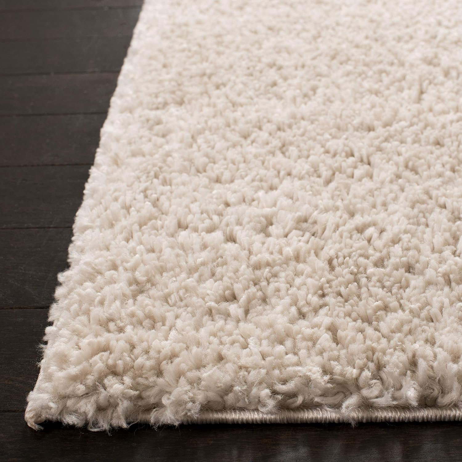 Beige 12' x 15' Shag Area Rug F5663