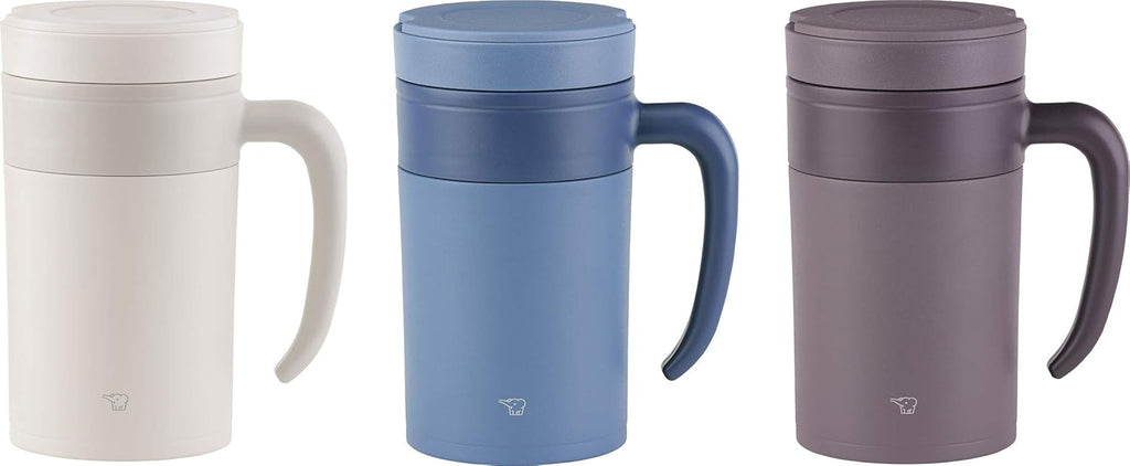Stainless Tea Tumbler with Handle, 16-Ounce, Prussian Blue S140
